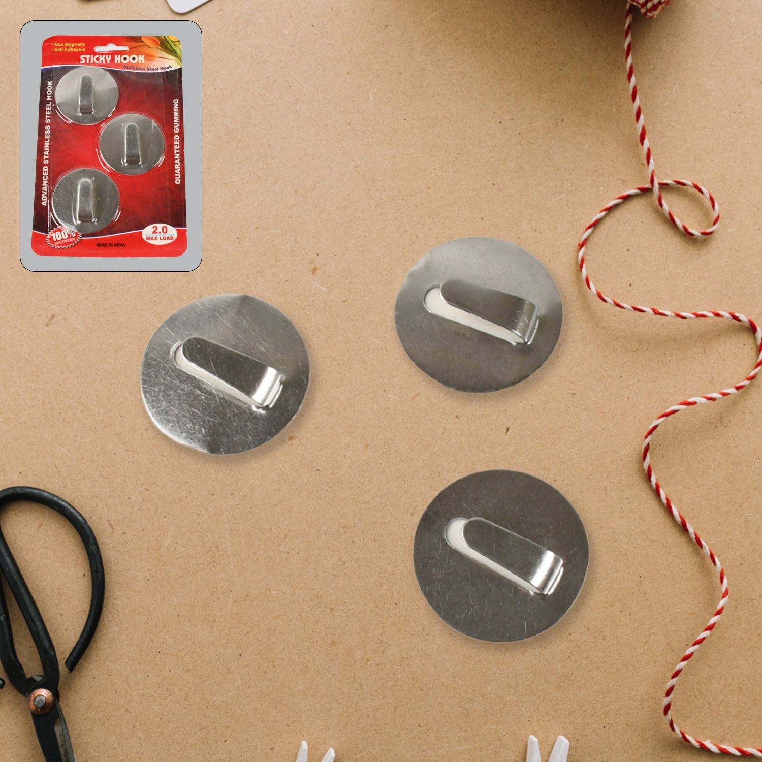 Self- Adhesive Hooks, Heavy Duty Wall Hooks Hangers Stainless Steel Waterproof Sticky Hooks for Hanging Robe Coat Towel Kitchen Bathroom and. Self- Adhesive Hooks, Heavy Duty Wall Hooks Hangers Stainless Steel Waterproof Sticky Hooks for Hanging Robe Coat Towel Kitchen Bathroom and.